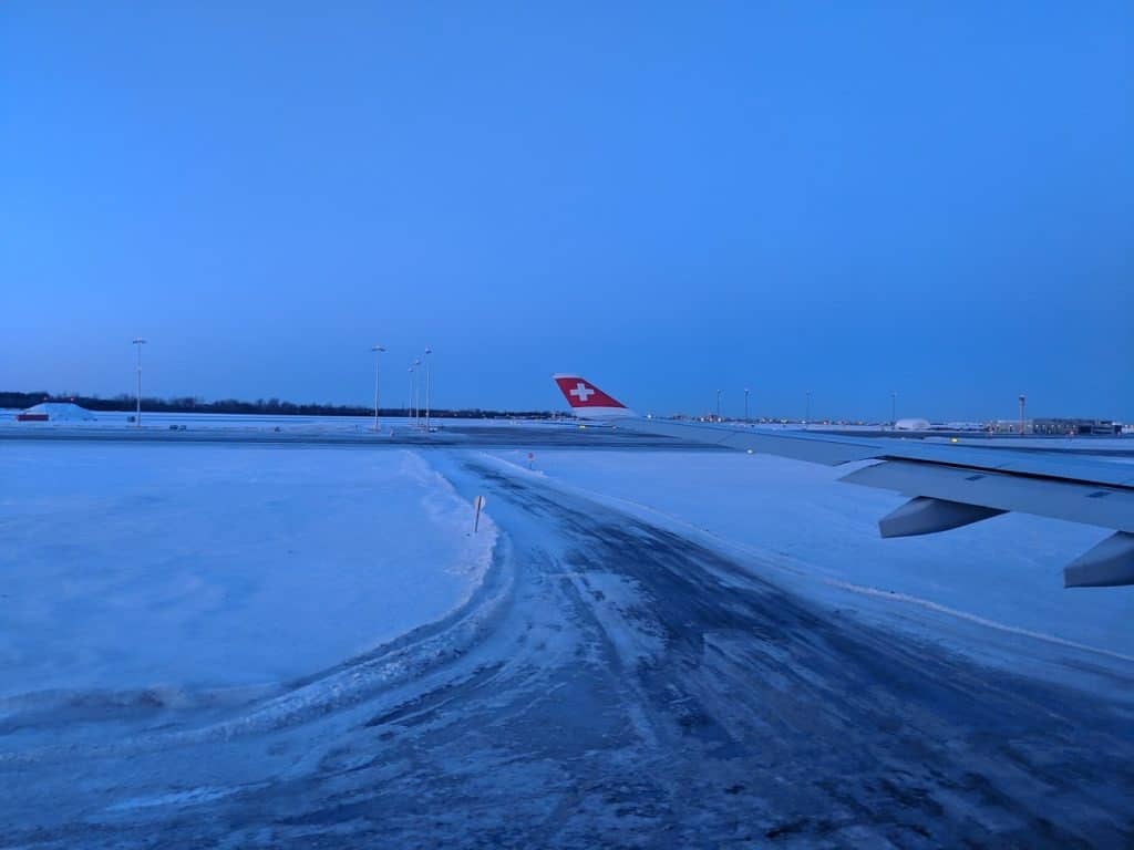 vol avec Swiss vers Zurich avec notre chien