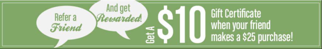 Refer a Friend to Baxterboo, get a 10$ Gift Certificate