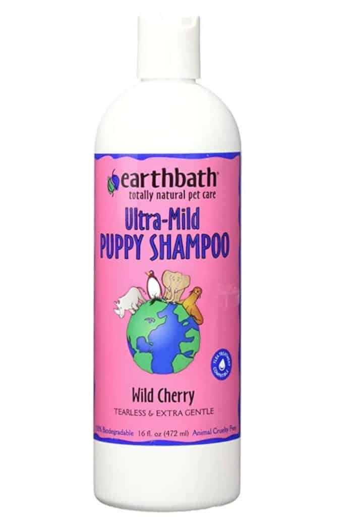 Earthbath ultra-mild tearless puppy shampoo, available on Amazon