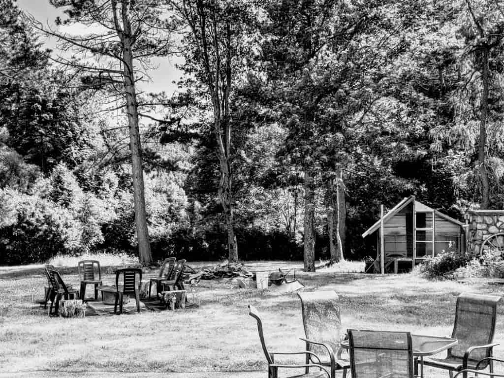 jardin de la maison zacharie à desbiens
