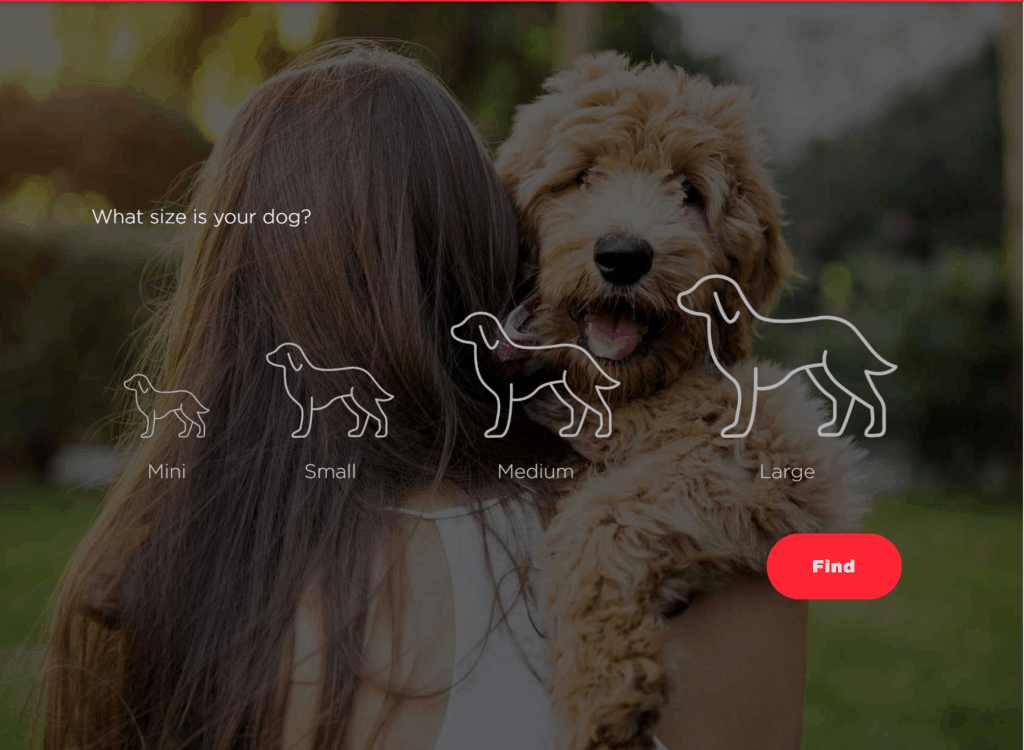 what size is your dog? mini, small, medium, large - Milk Bones size guide