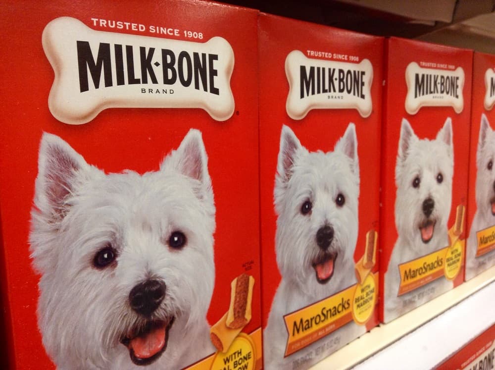 les gâteries Milkbone en supermarché